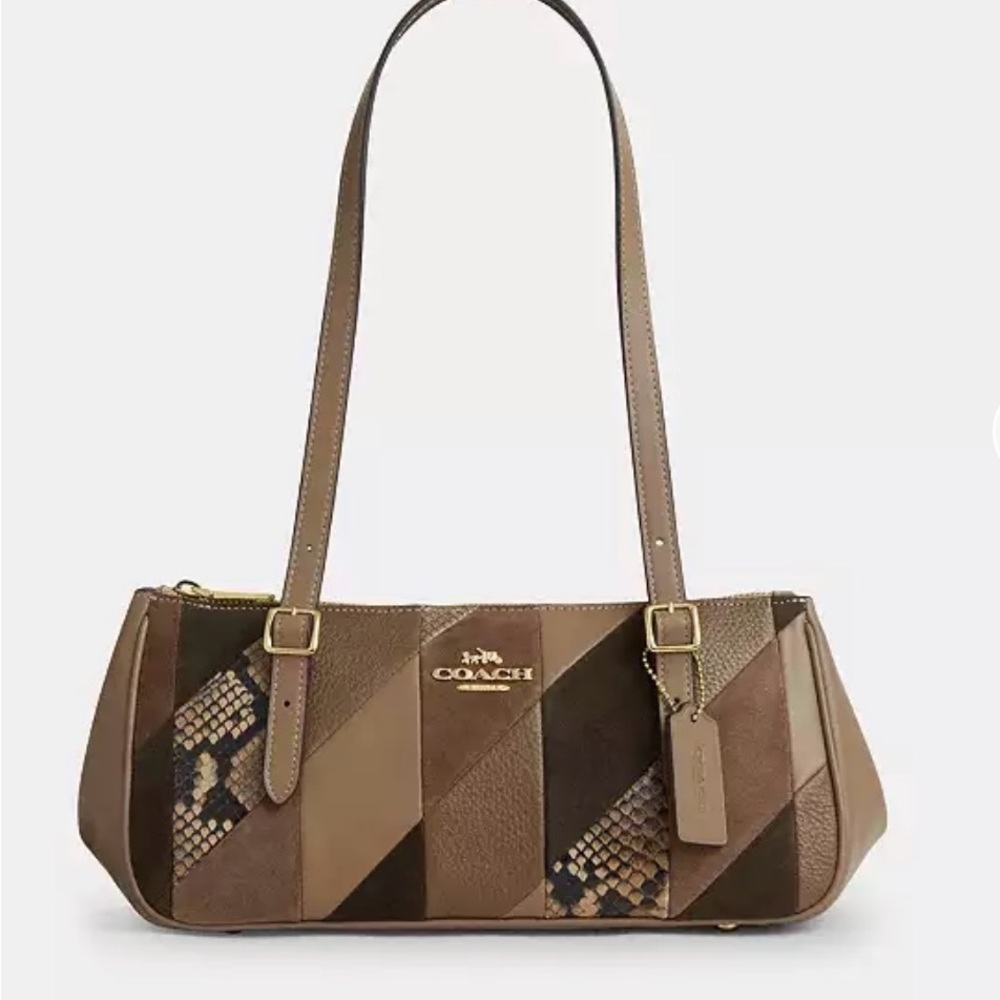 *AUTHENTIC*🤎COACH PATCHWORK ASHER BAG WITH MATCH… - image 1